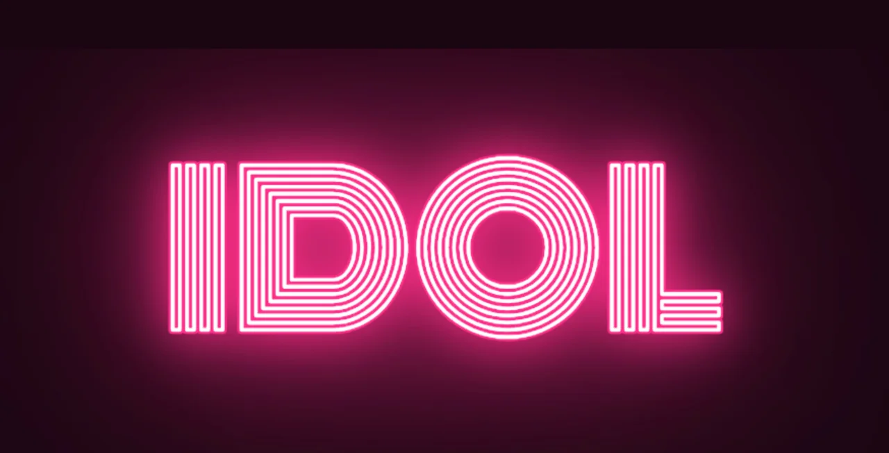 LED 霓虹 IDOL 应援灯牌